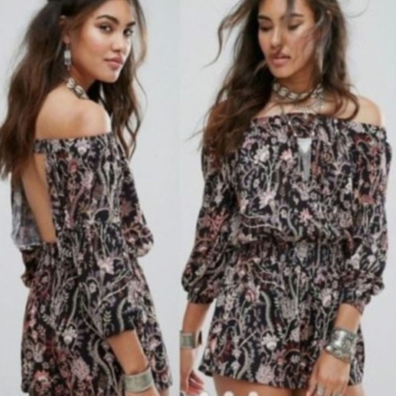 Free People Pretty And Free Floral Romper